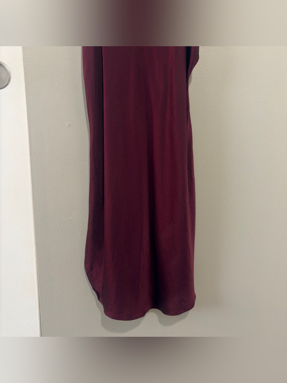 Valerie Stevens Pure Silk Maroon Slip Mini Dress Size Women’s Medium - Picture 3 of 7